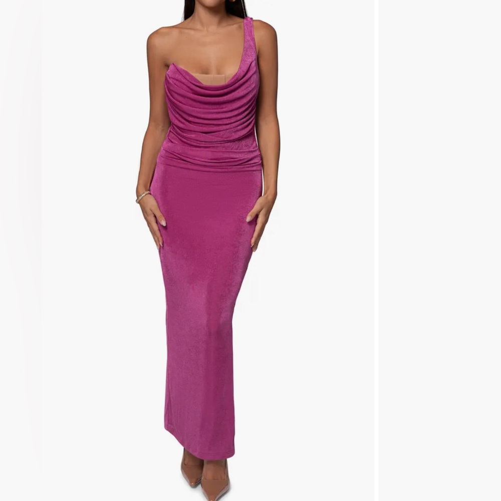 NWT JLUXLABEL Krishna one shoulder cocktail dress